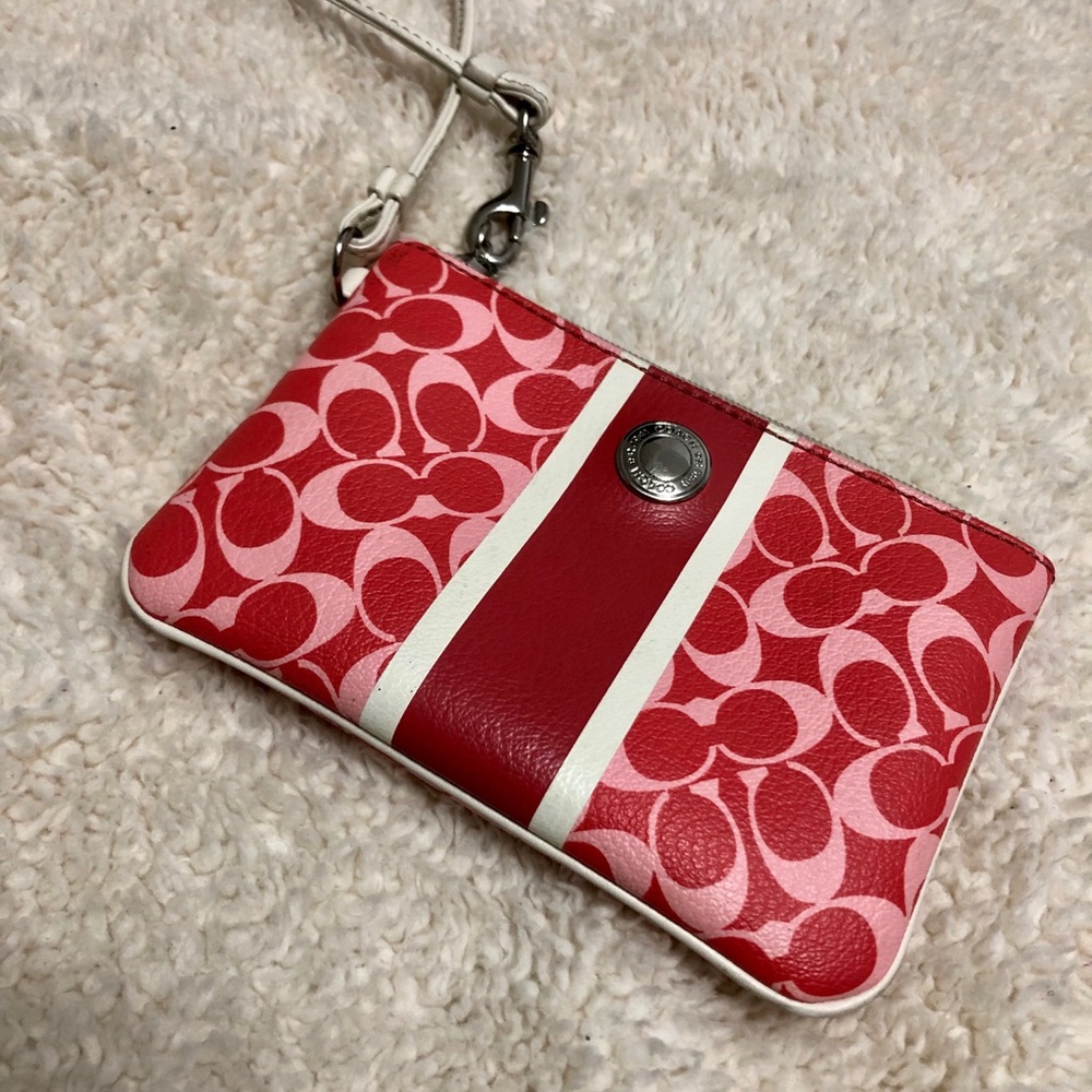 Coach mini wristlet purse